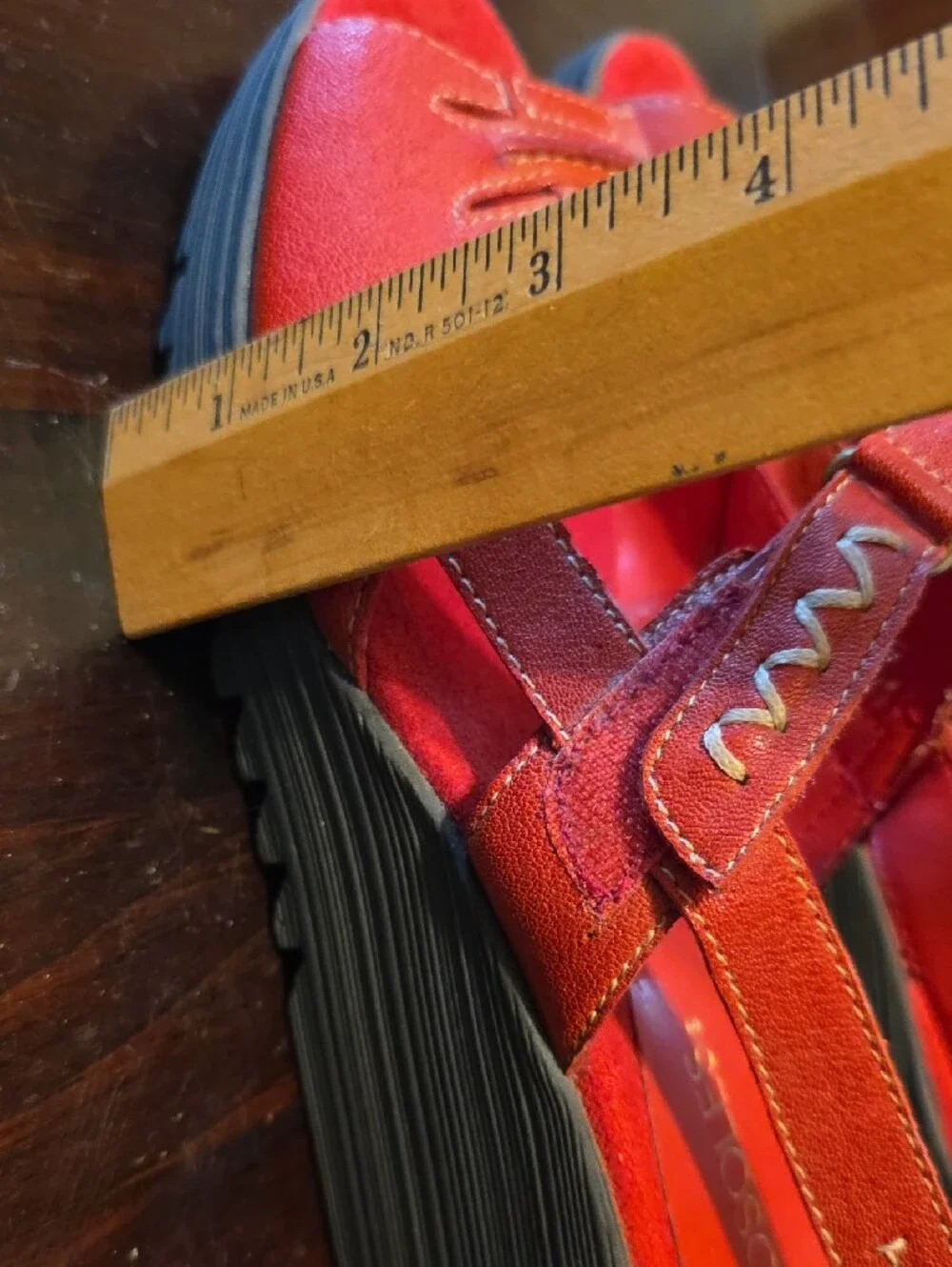 AEROSOLES Red Slingback Mary Jane Wedges
